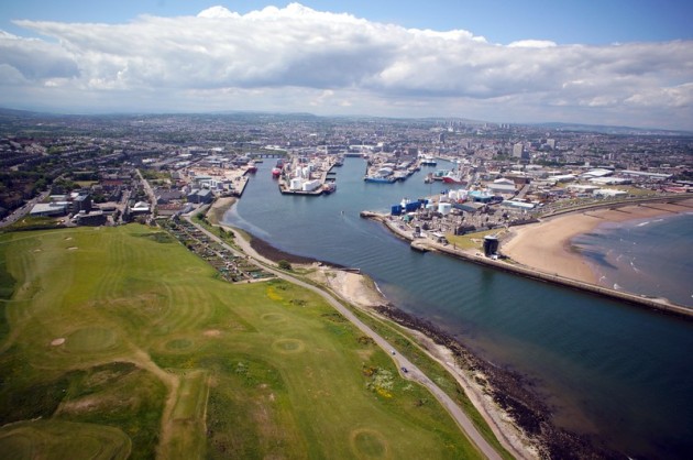 Aerial picture of Aberdeen Harbour 2013 - Bestviewedfromabove.co.uk