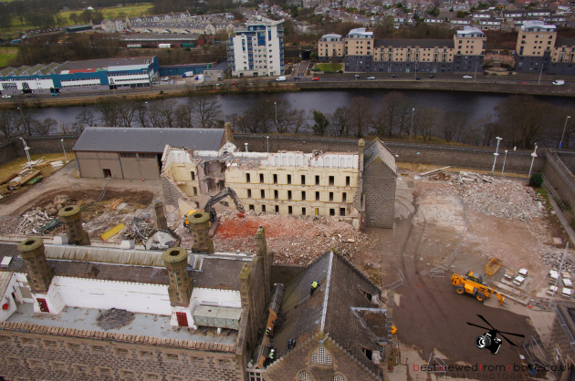 Aerial Picture of Craiginches Prison part demolished