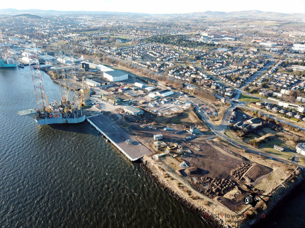 Aerial Picture of the Port of Dundee