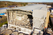 Aerial Pictures of the Demolition work at the Inverurie Papermill 