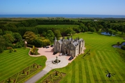 Aerial Picture of Menie House within the Grounds of Trump Golf Course