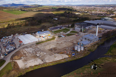 Aerial Picture of Inverurie Paper Mill Knocked Down
