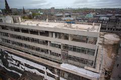 Aerial Picture of St Nicholas House during Demolision