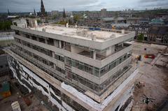 Aerial Picture of St Nicholas House during Demolision