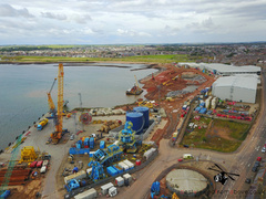 Aerial Picture of Peterhead Harbour Development