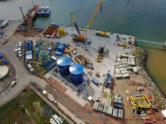 Aerial Picture of Peterhead Harbour Development