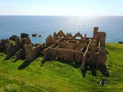 Aerial Picture of Slains Castle